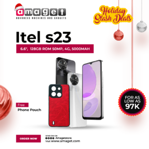 Itel S23 6.6″ 128GB ROM, 4GB RAM 4G 5000MAH + FREE POUCH – PMDG Tech