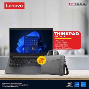 LENOVO THINKPAD E14 21E3003RUE Freedos I7 LAPTOP – Amaget Store